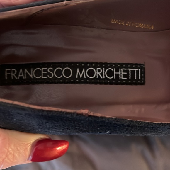 Francesco Morichetti Blue Suede Pumps “Camoscio” style in Box - Picture 9 of 9